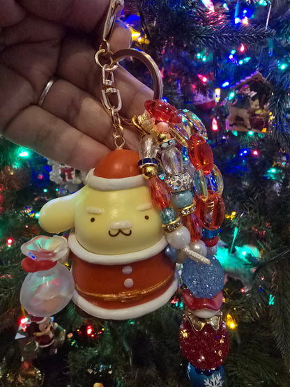 Pretty Pom junkie keychain/purse charm