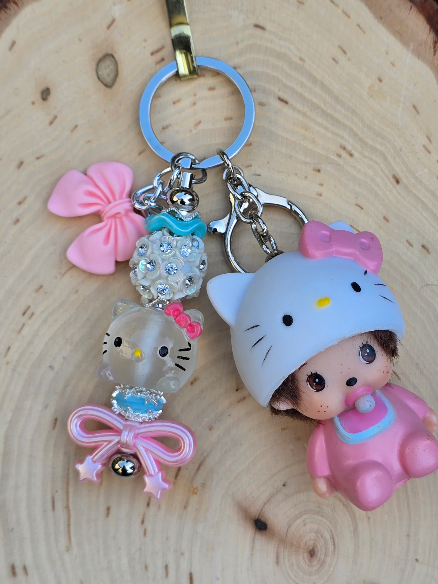 Pretty Cat keychain/purse charm