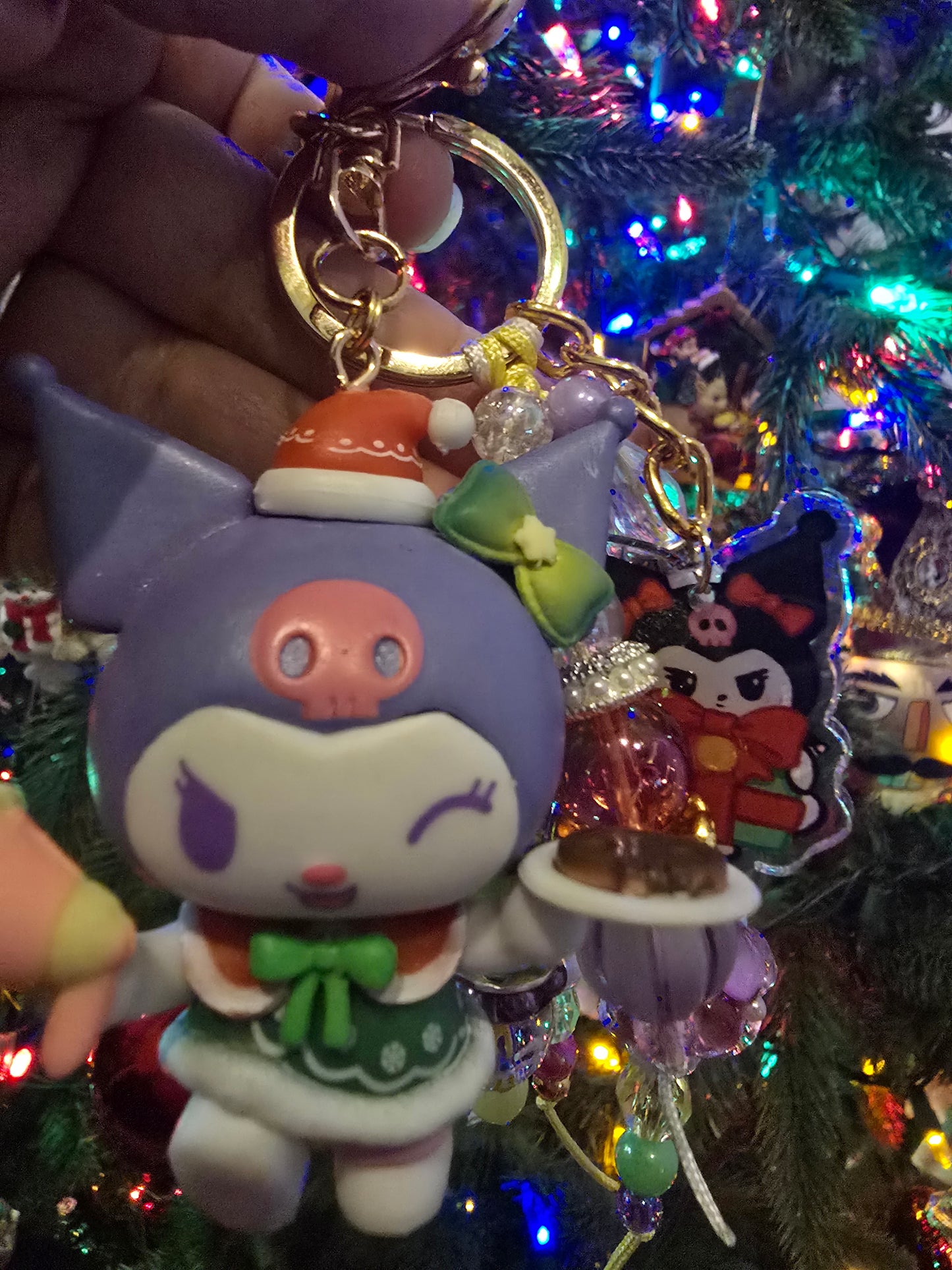 Pretty Kuku junkie keychain/purse charm